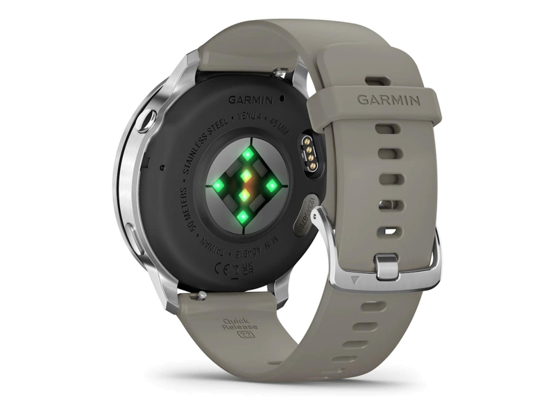 Garmin Venu 4 Silber 45mm mit grauem Armband