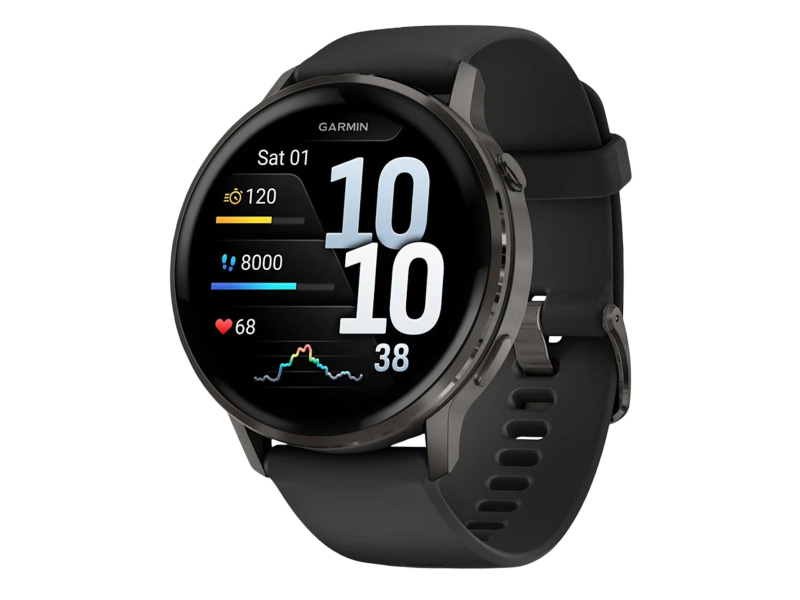 Garmin Venu 4 Slate 45mm mit schwarzem Armband