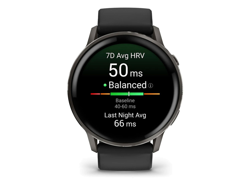 Garmin Venu 4 Slate 45mm mit schwarzem Armband