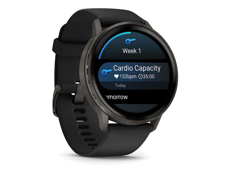 Garmin Venu 4 Slate 45mm mit schwarzem Armband