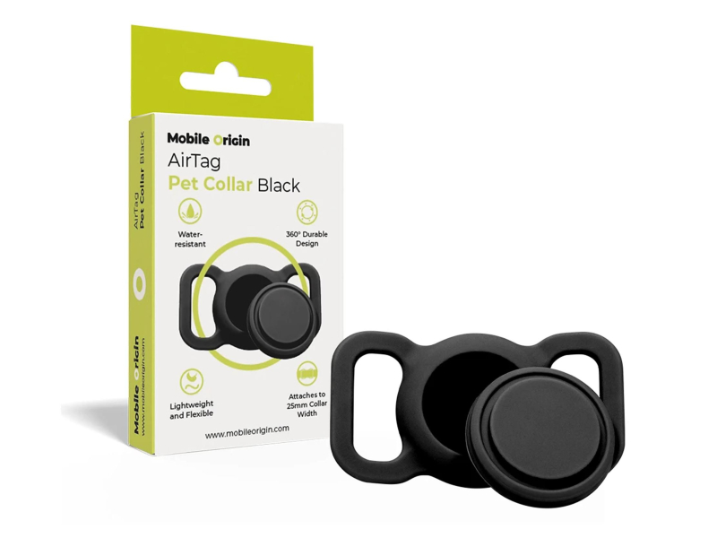 Mobile Origin AirTag Pet Collar black