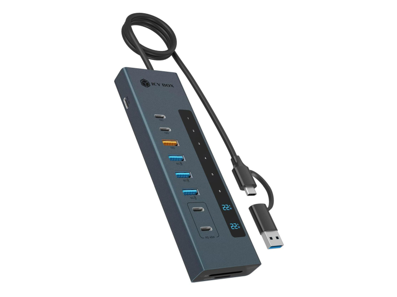 ICY BOX combo 11w1 PD 100W USB SD