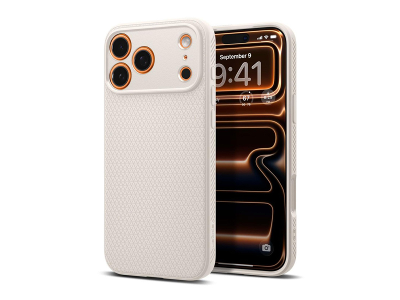 Spigen Liquid Air für iPhone 17 Pro Max Natural Titanium