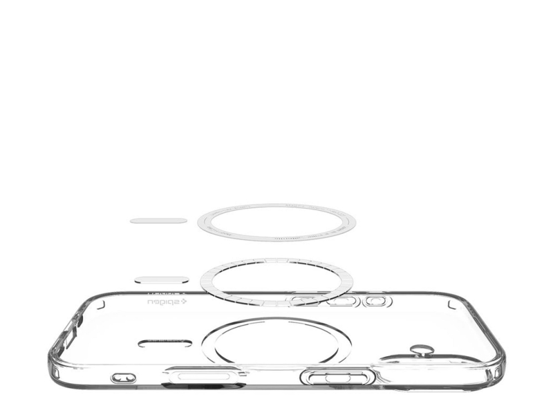 Spigen Liquid Crystal Mag Magsafe für iPhone 17 Clear/White