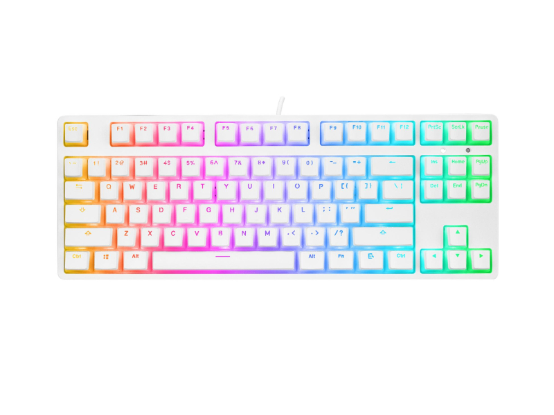 Rampage TKL GHOST Huano Red Switch weiß