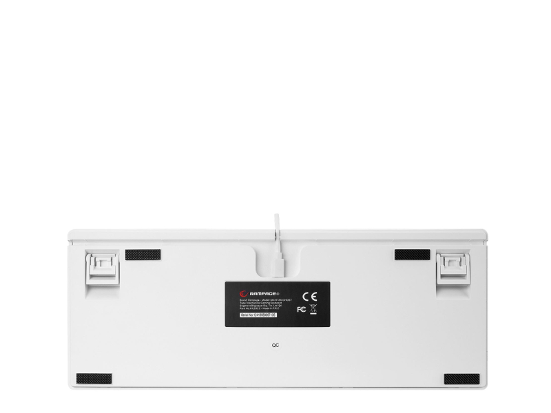 Rampage TKL GHOST Huano Red Switch weiß