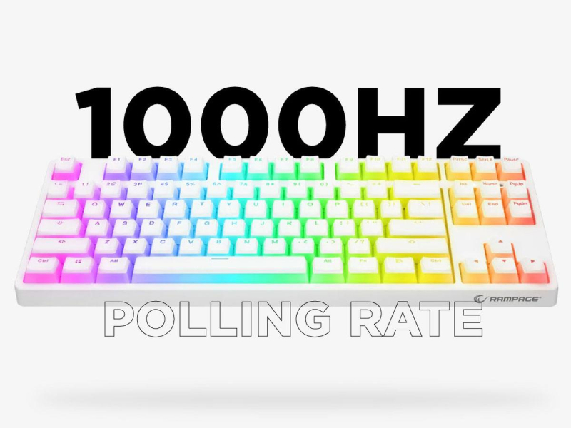 Rampage TKL GHOST Huano Red Switch weiß