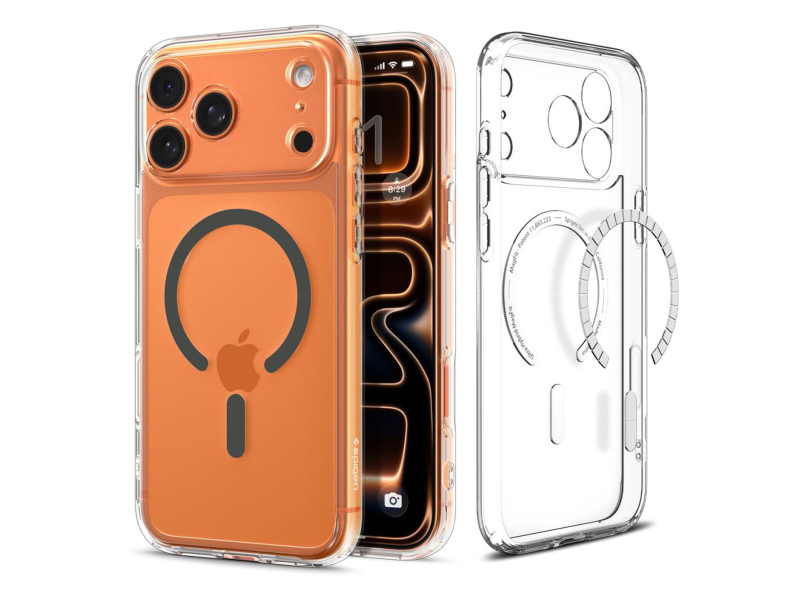 Spigen Ultra Hybrid Mag Magsafe für iPhone 17 Pro Clear/Graphit