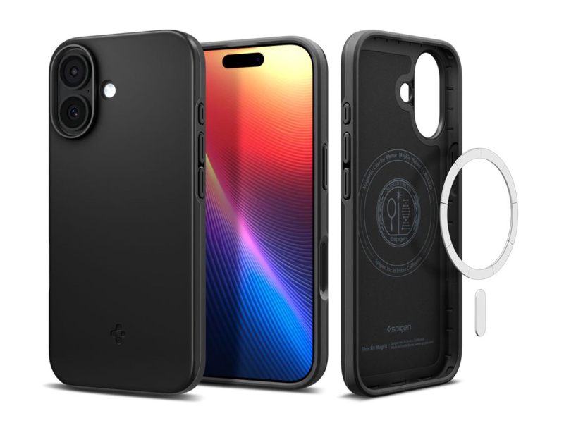 Spigen Thin Fit Mag Magsafe für iPhone 17 Schwarz