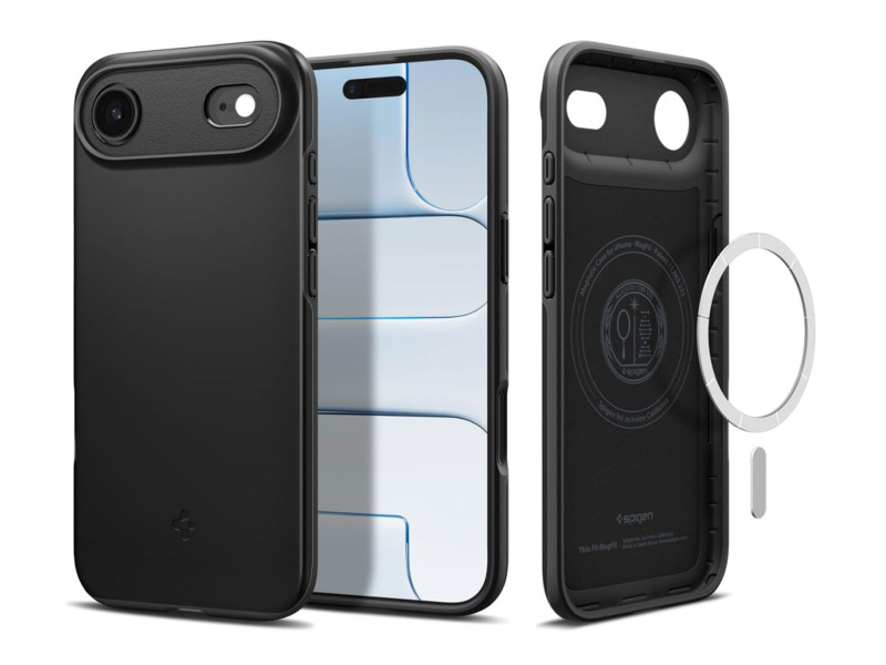 Spigen Thin Fit Mag Magsafe für iPhone 17 Air Schwarz