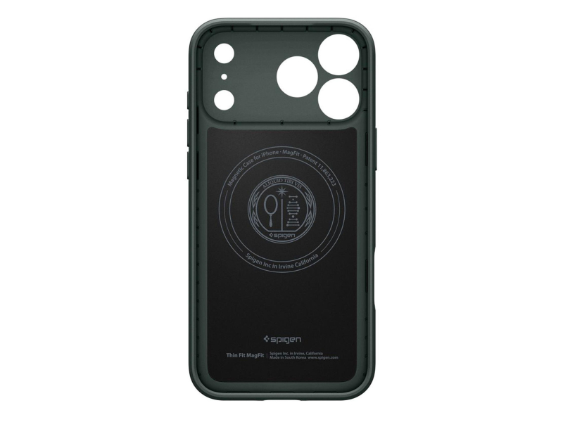 Spigen Thin Fit Mag Magsafe für iPhone 17 Pro Abyss Green