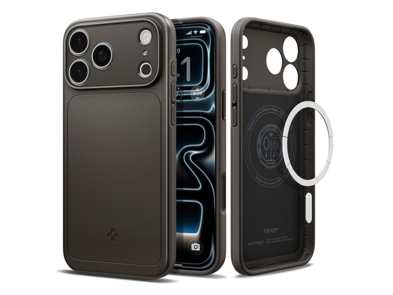 Spigen Thin Fit Mag Magsafe für iPhone 17 Pro Gunmetal