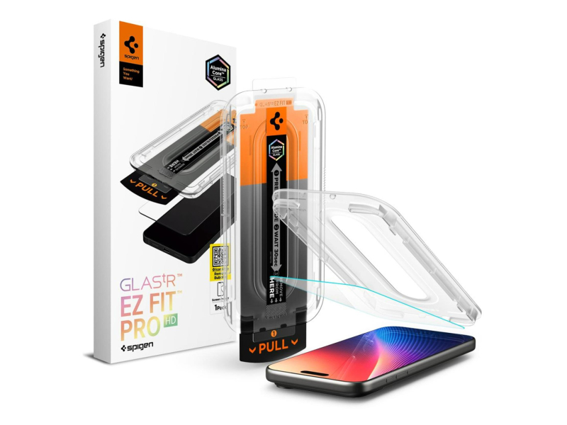 Spigen Glas.Tr ”Ez Fit Pro” für iPhone 16 Pro / 17 / 17 Pro Clear