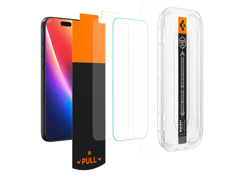 Spigen Glas.Tr ”Ez Fit Pro” für iPhone 16 Pro / 17 / 17 Pro Clear
