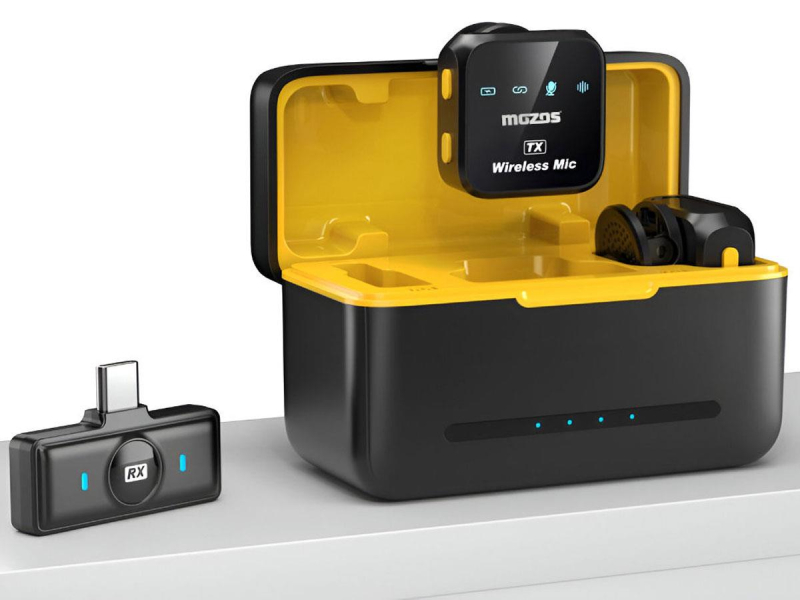 Mozos MX3-DUAL kabellose Mikrofone 2.4GHZ BT 5.3
