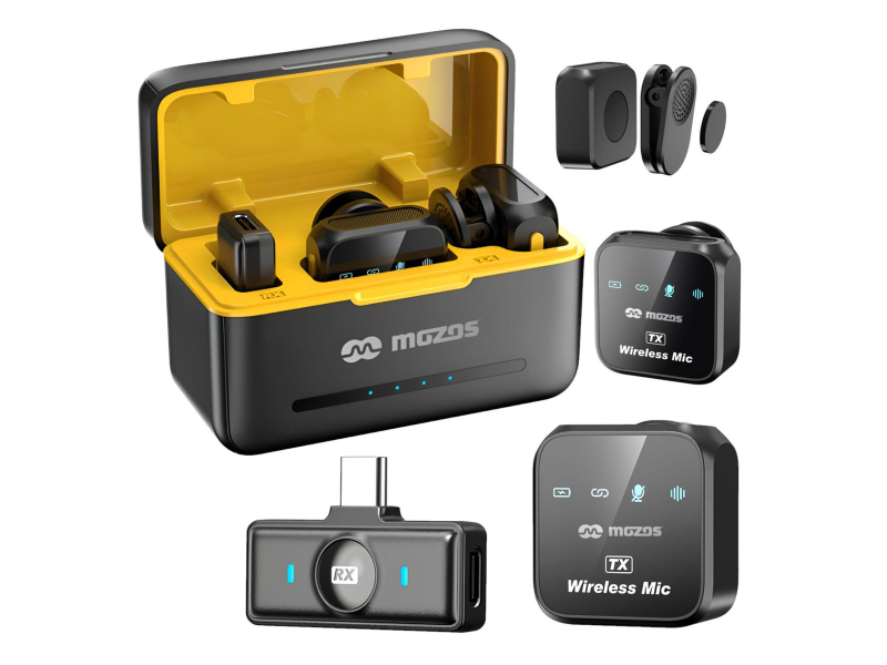 Mozos MX3-DUAL kabellose Mikrofone 2.4GHZ BT 5.3