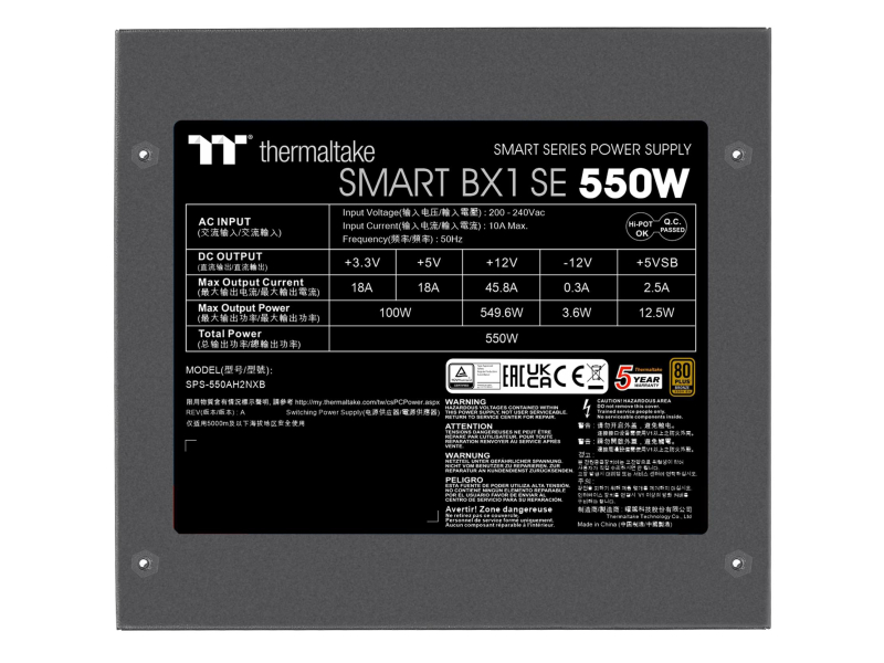 Thermaltake BX1 SE 550W 80 Plus Bronze