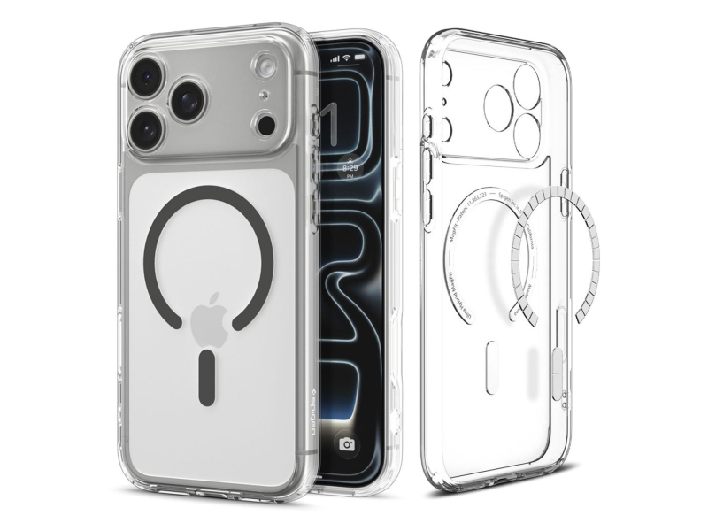 Spigen Ultra Hybrid Mag Magsafe für iPhone 17 Pro Max Clear/Graphite