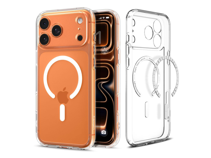 Spigen Ultra Hybrid Mag Magsafe für iPhone 17 Pro Max Clear/White