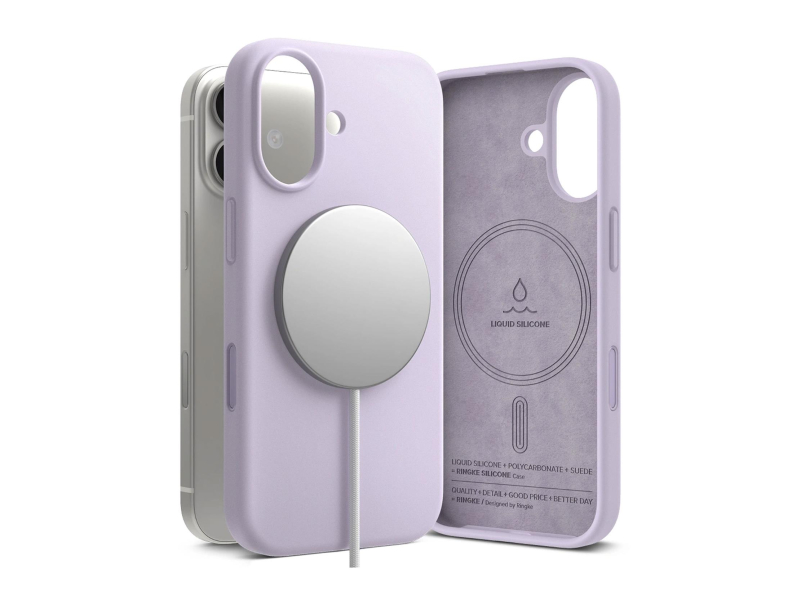 Ringke Silicone Magnetic Magsafe für iPhone 17 Light Purple