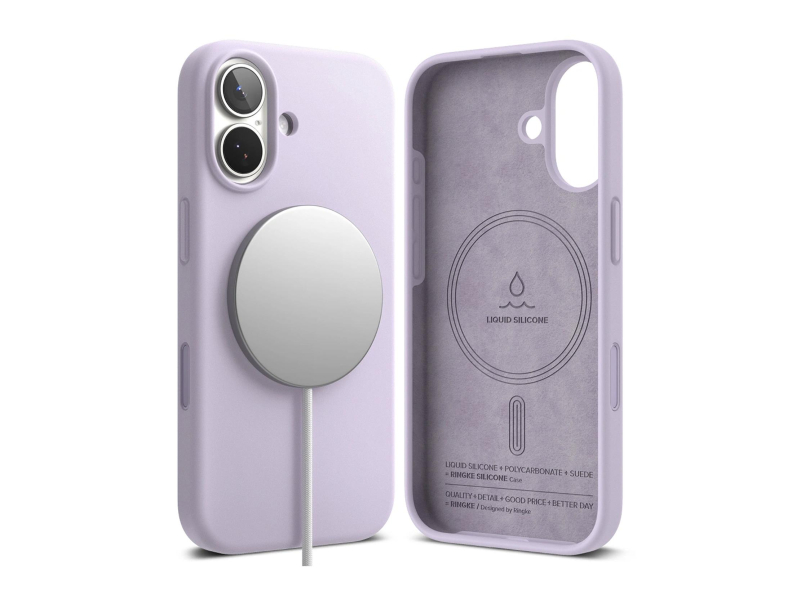 Ringke Silicone Magnetic Magsafe für iPhone 17 Light Purple