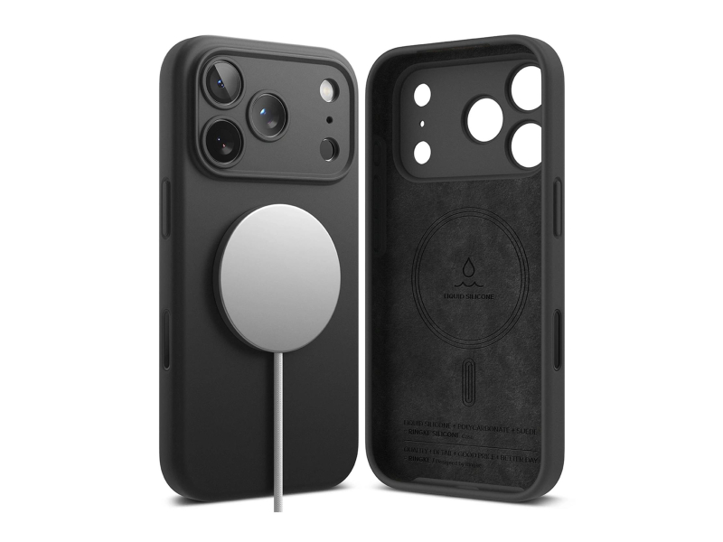 Ringke Silikon Magnet Magsafe für iPhone 17 Pro Max Schwarz