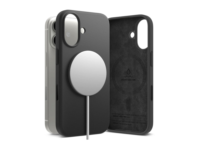 Ringke Silikon Magnetisches Magsafe für iPhone 17 Schwarz