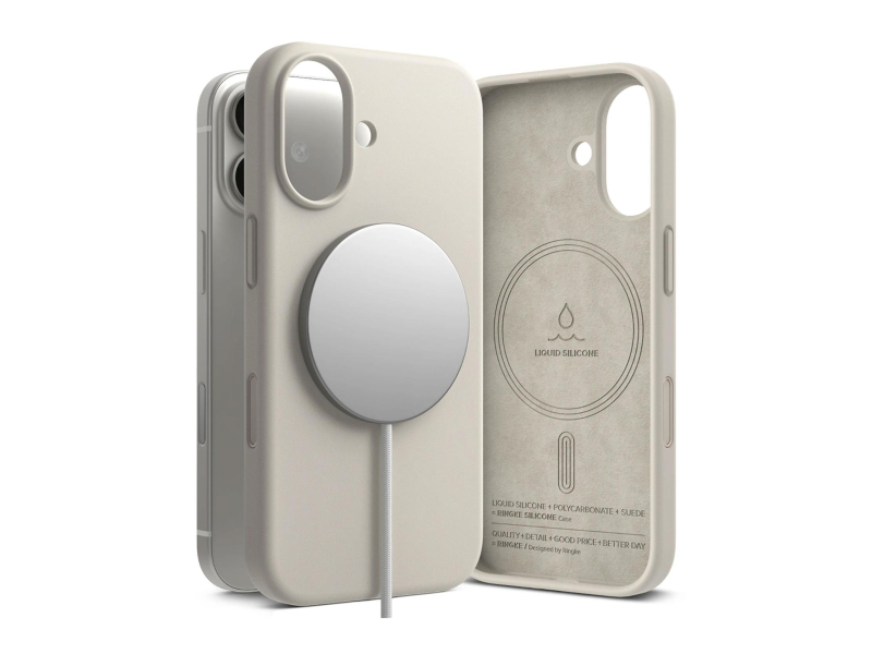 Ringke Silicone Magnetic Magsafe für iPhone 17 Stone
