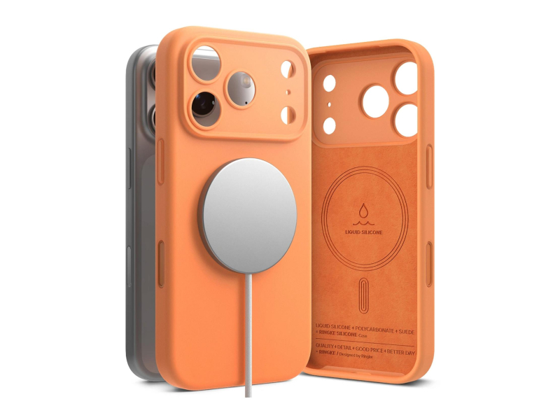 Ringke Silicone Magnetic Magsafe für iPhone 17 Pro Max Tangerine
