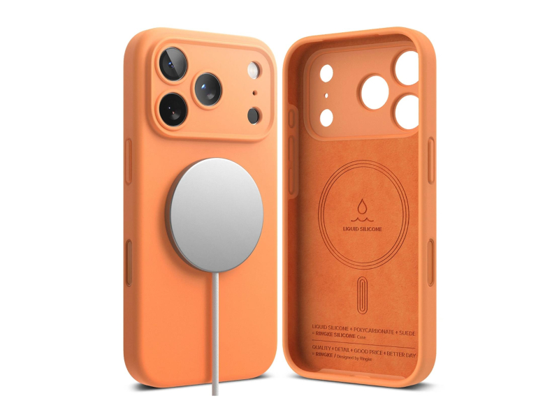 Ringke Silicone Magnetic Magsafe für iPhone 17 Pro Max Tangerine