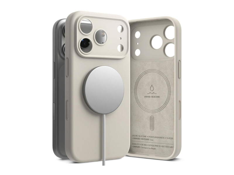 Ringke Silikon Magnet Magsafe für iPhone 17 Pro Max Stone