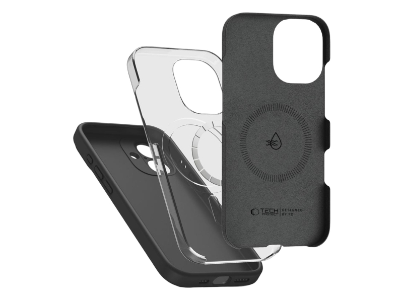 Tech-Protect Silicone Magsafe für iPhone 17 Schwarz