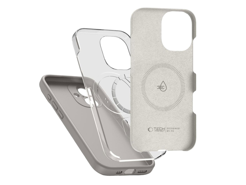 Tech-Protect Silicone Magsafe für iPhone 17 Stone Grey