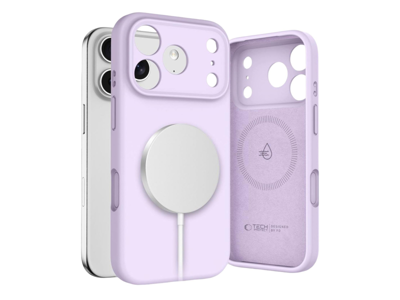 Tech-Protect Silicone Magsafe für iPhone 17 Pro Mauve