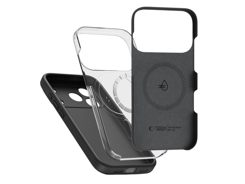 Tech-Protect Silicone Magsafe für iPhone 17 Pro Max Schwarz