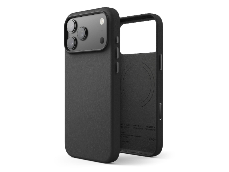 Etui / Hülle für Smartphone Elago MagSafe Leather Case für iPhone 17 PRO Max Schwarz