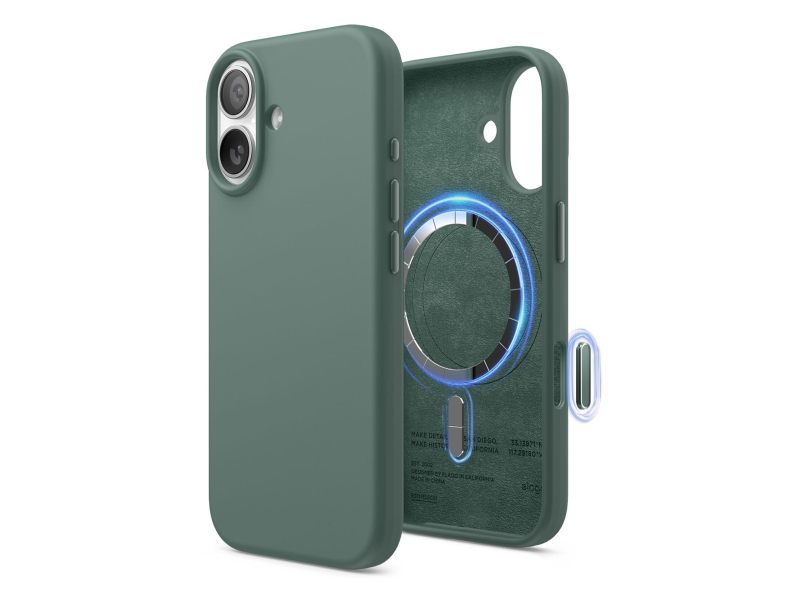 Etui / Hülle für Smartphone Elago Magsafe Silicon Case für iPhone 17 Midnight Green
