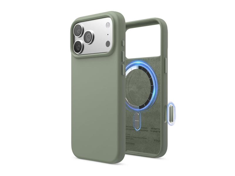 Etui / Hülle für dein Smartphone Elago Magsafe Silicon Case für iPhone 17 PRO Max Khaki Green