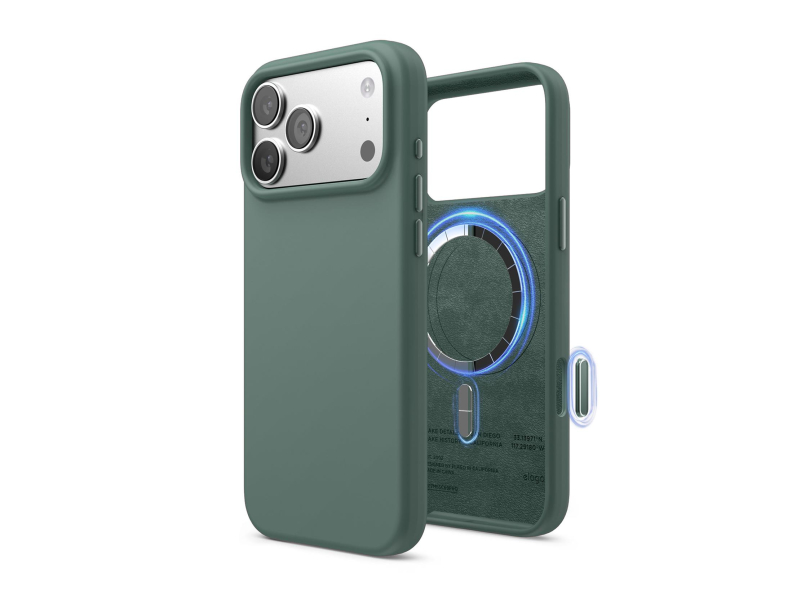 Etui / Hülle für Smartphone Elago Magsafe Silicon Case für iPhone 17 PRO Max Midnight Green