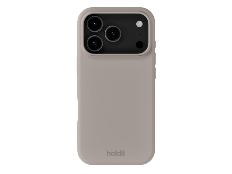 Holdit Silicone Case iPhone 17 Pro Taupe
