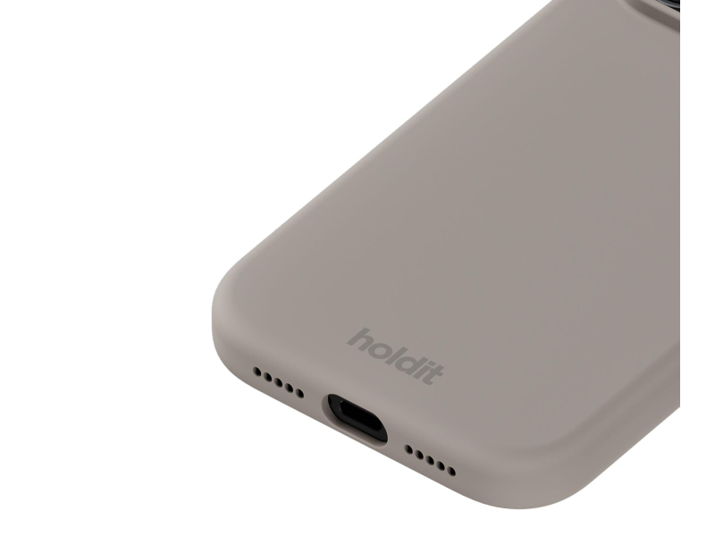 Holdit Silicone Case iPhone 17 Pro Taupe