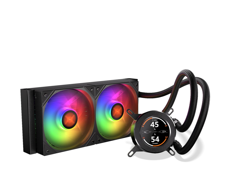 KRUX HydroGlance 240 ARGB LCD 2x120mm