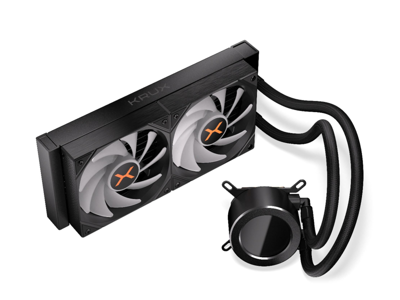 KRUX HydroGlance 240 ARGB LCD 2x120mm