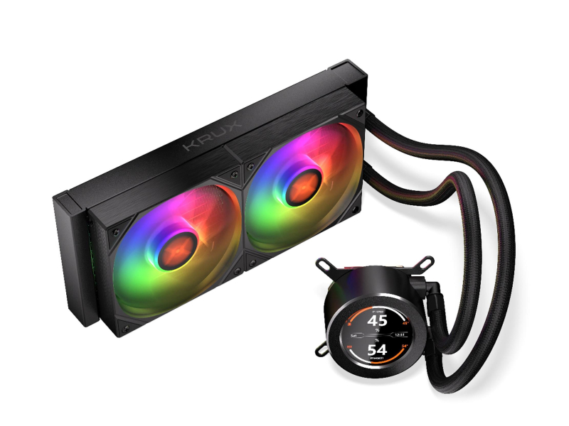 KRUX HydroGlance 240 ARGB LCD 2x120mm