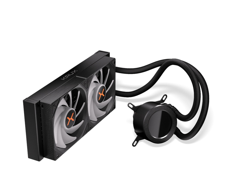 KRUX HydroGlance 240 ARGB LCD 2x120mm