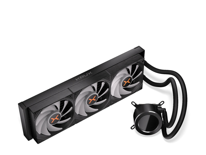 KRUX HydroGlance 360 ARGB LCD 3x120mm