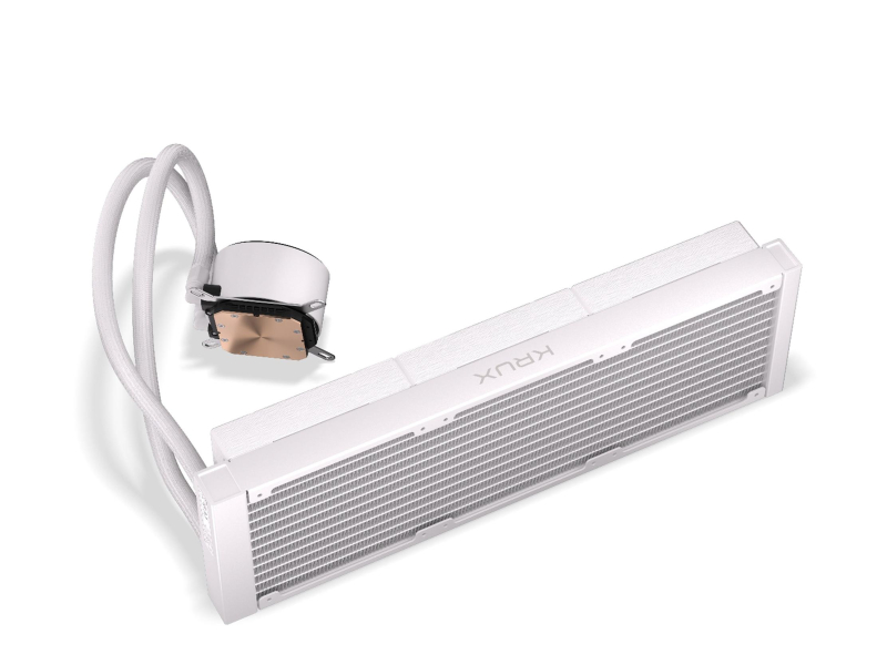 KRUX HydroGlance 360 ARGB LCD Weiß 3x120mm