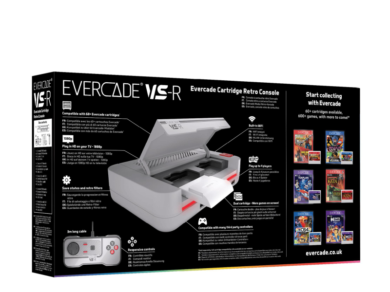 Konsola retro Evercade VS-R i Spiele