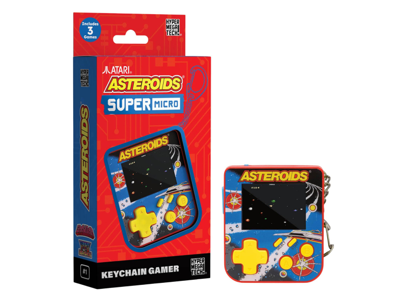 Konsolen Retro Evercade Super Micro - Asteroids Schlüsselanhänger Gamer