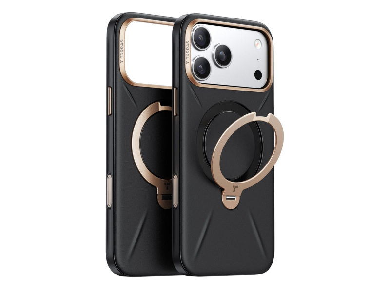 TORRAS QPRO Leather für iPhone 17 Pro (Elfenbein Schwarz)